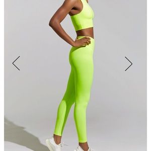 Adam selman neon french cut leggings